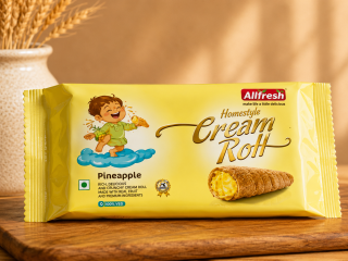 Pineapple Flavour 6pc Cream Roll