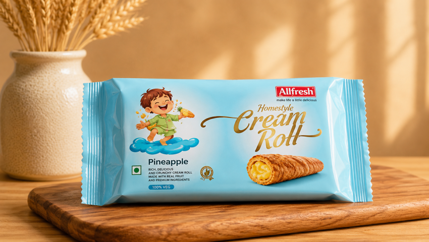 Chocolate Flavour 6pc Cream Roll